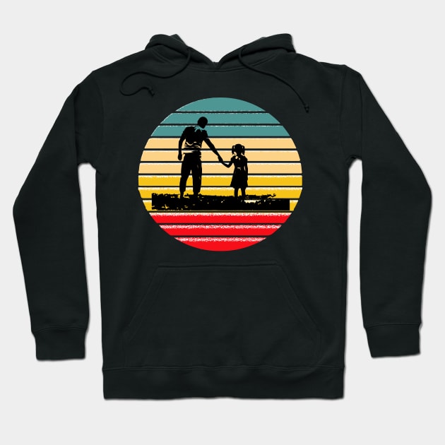 Regalo del día del padre | Father and daughter Hoodie by artist369
